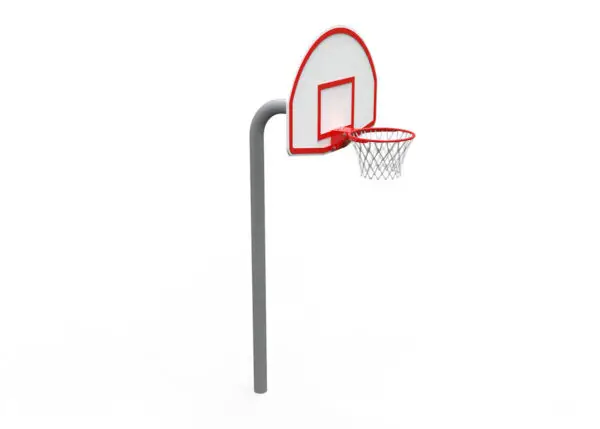 Basketball Net & Gooseneck Post