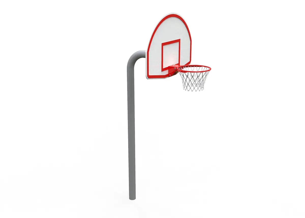 Basketball Net & Gooseneck Post