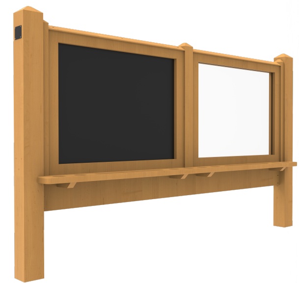 Chalkboard & Paint Panel Deluxe – Freestanding